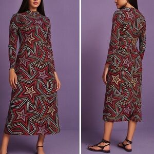 Farm Rio Mystic Trip Jersey Midi Dress in Multicolor